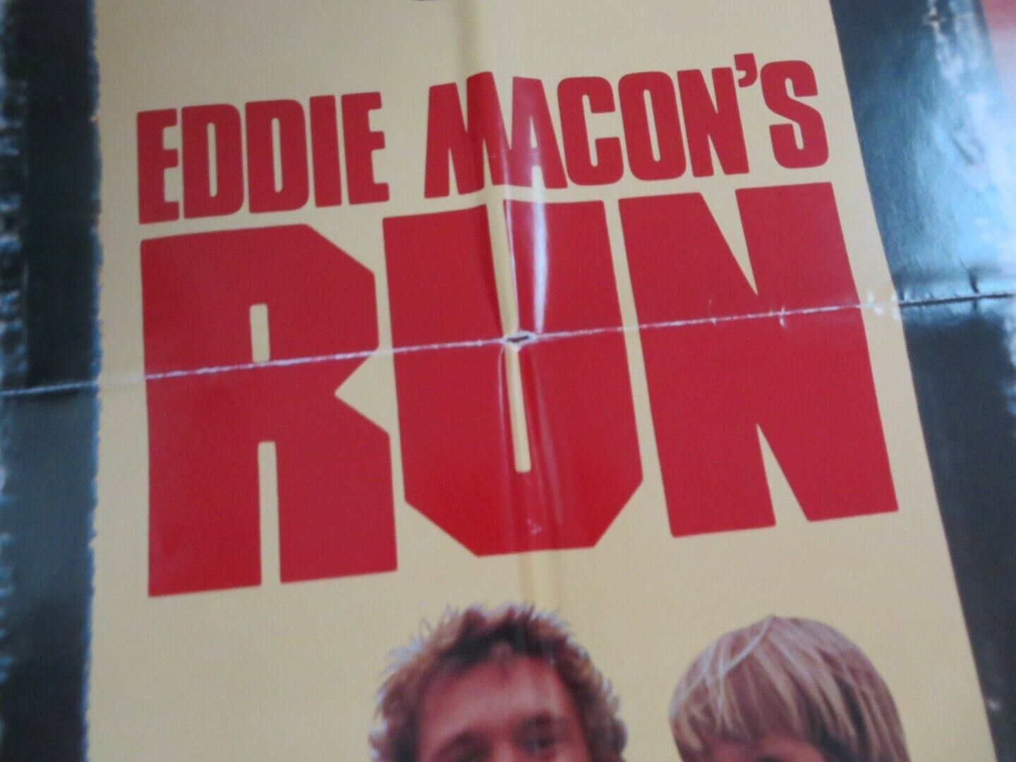 EDDIE MACONS RUN US ONE SHEET POSTER KIRK DOUGLAS JOHN SCHNEIDER 1983