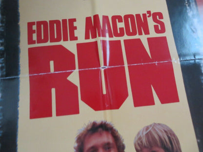 EDDIE MACONS RUN US ONE SHEET POSTER KIRK DOUGLAS JOHN SCHNEIDER 1983