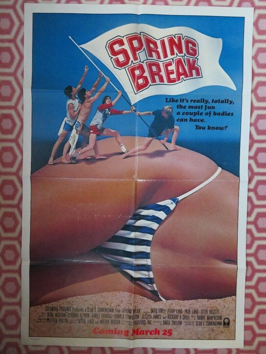 SPRING BREAK US ONE SHEET POSTER  SEAN S.CUNNINGHAM DAVID KNELL 1983