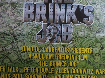 THE BRINK'S JOB US ONE SHEET POSTER PETER FALK PETER BOYLE  1978