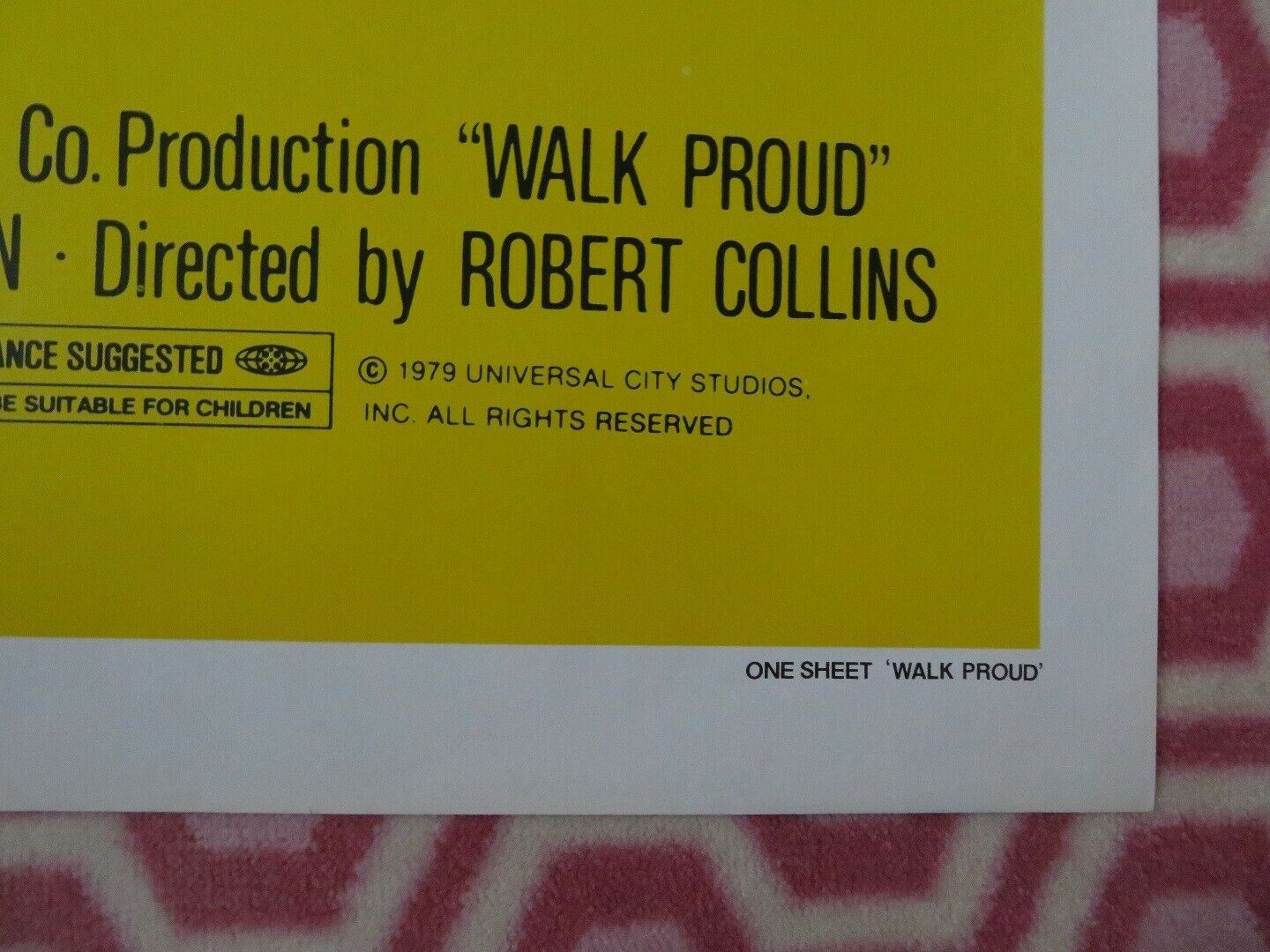 WALK PROUD US ONE SHEET POSTER ROBBY BENSON PEPE SERNA 1979