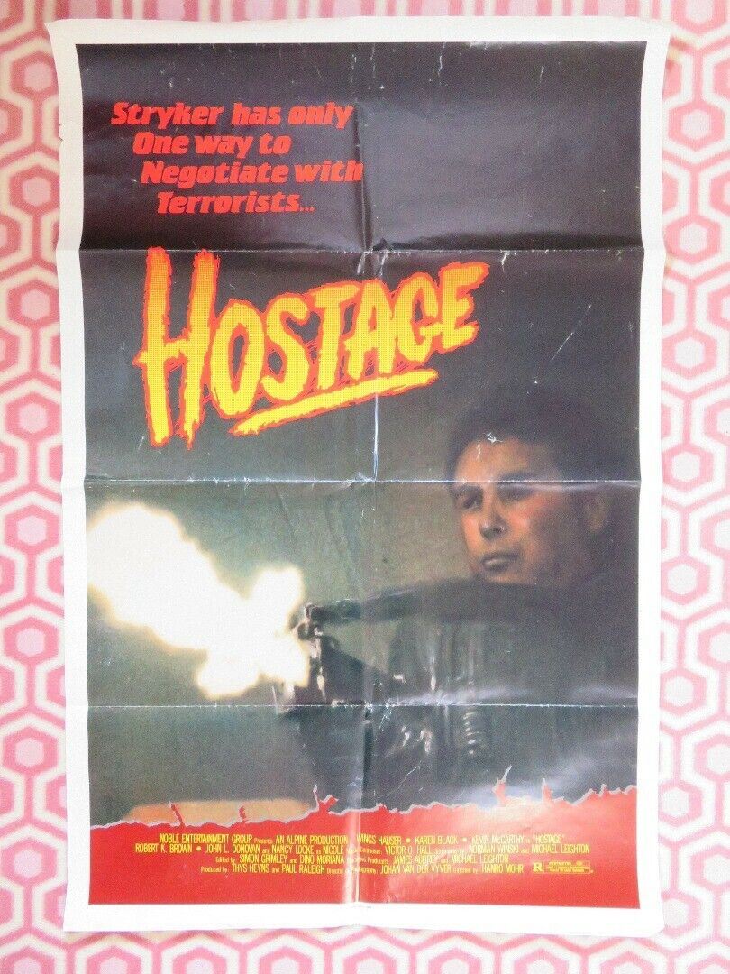 HOSTAGE US ONE SHEET POSTER WINGS HAUSER KAREN BLACK 1986