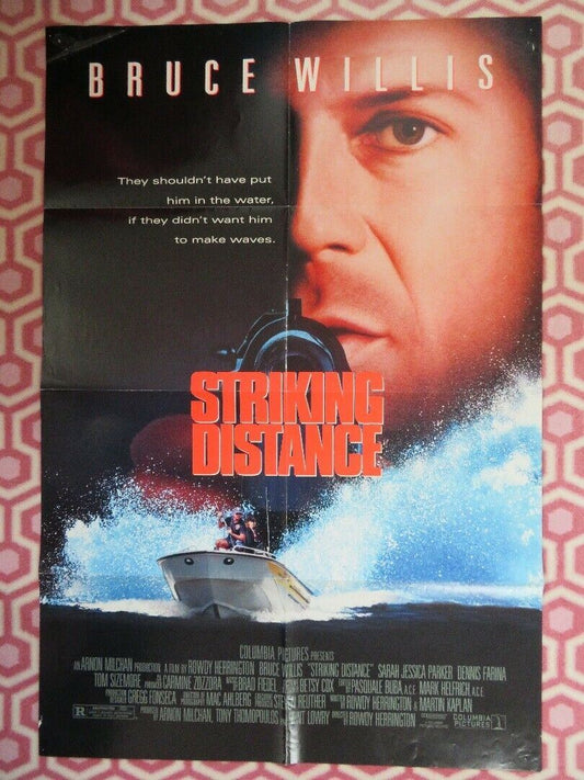 STRIKING DISTANCE US ONE SHEET POSTER BRUCE WILLIS 1993