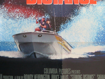 STRIKING DISTANCE US ONE SHEET POSTER BRUCE WILLIS 1993