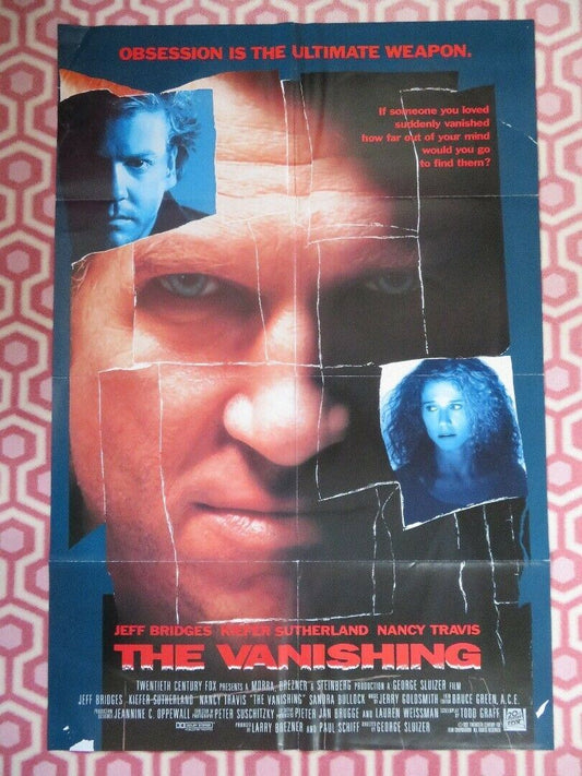 THE VANISHING US ONE SHEET POSTER JEFF BRIDGES GEORGE SLUIZER 1993