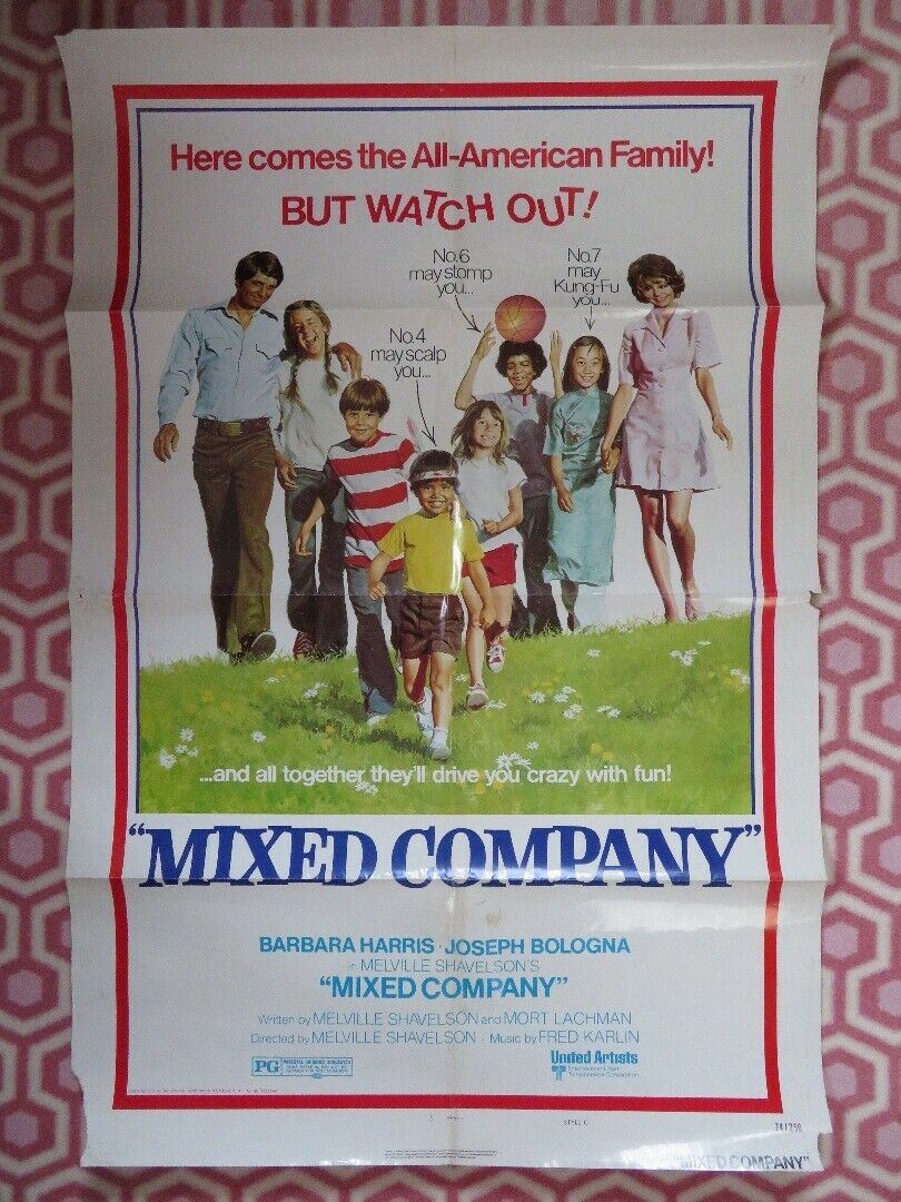 MIXED COMPANY US ONE SHEET POSTER BARBARA HARRIS JOSEPH BOLOGNA 1974