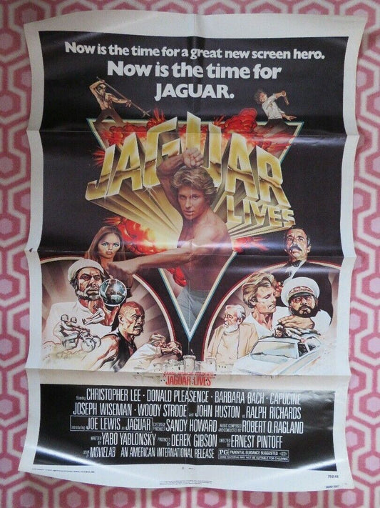 JAGUAR LIVES  US ONE SHEET POSTER JOE LEWIS CHRISTOPHER LEE 1979