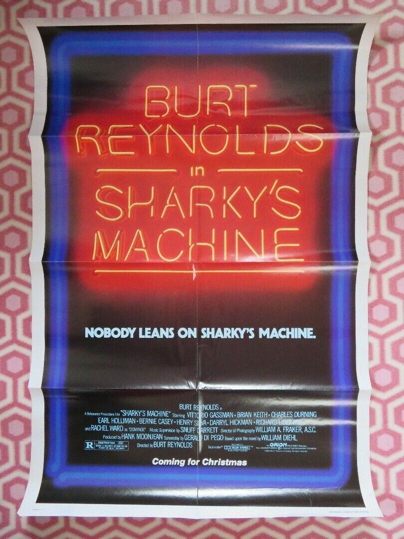 SHARKY'S MACHINE US ONE SHEET  POSTER BURT REYNOLDS 1981