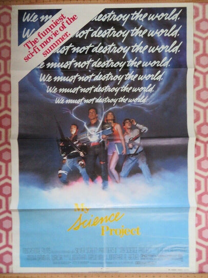 MY SCIENCE PROJECT US ONE SHEET  POSTER JOHN STOCKWELL 1985