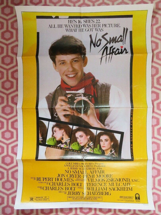 NO SMALL AFFAIR US ONE SHEET  POSTER JON CRYER DEMI MOORE 1984