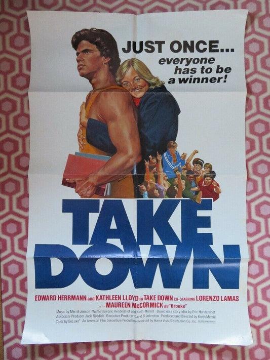 TAKE DOWN US ONE SHEET POSTER EDWARD HERRMANN 1979