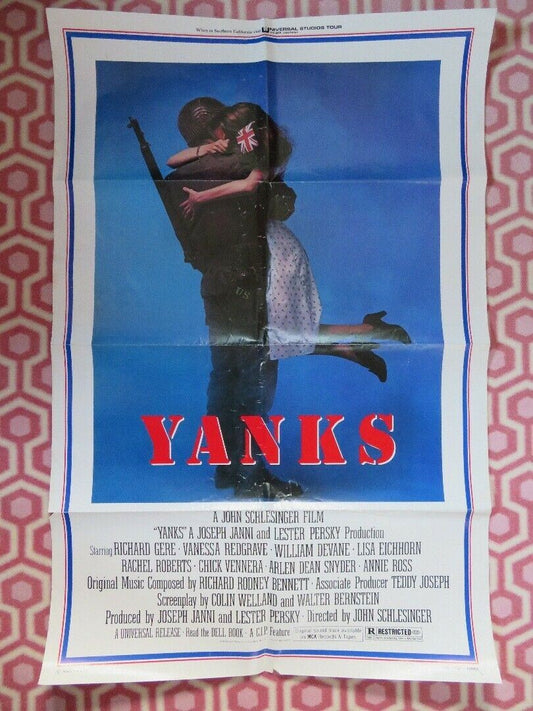 YANKS  US ONE SHEET POSTER RICHARD GERE VANESSA REDGRAVE 1979