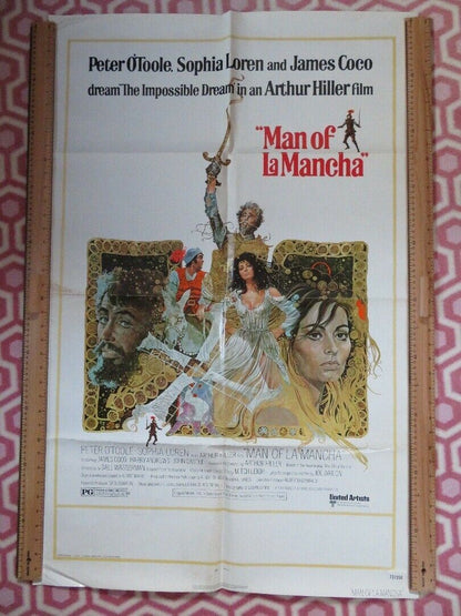 MAN OF LA MANCHA-B US ONE SHEET  POSTER PETER O'TOOLE SOPHIA LOREN 1972