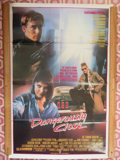 DANGEROUSLY CLOSE US ONE SHEET  POSTER JOHN STOCKWELL 1986