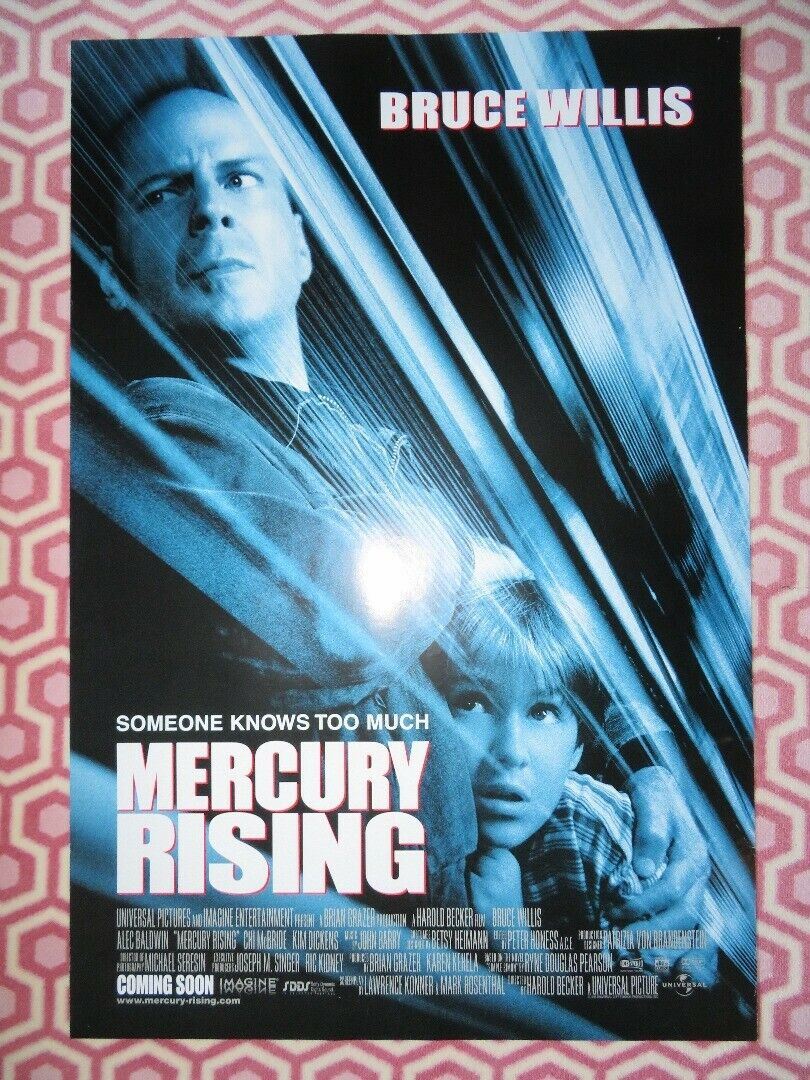 MERCURY RISING US ONE SHEET  ROLLED POSTER BRUCE WILLIS ALEC BALDWIN