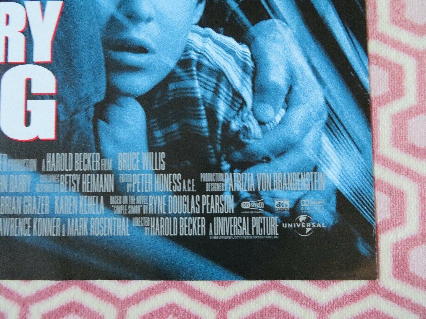 MERCURY RISING US ONE SHEET  ROLLED POSTER BRUCE WILLIS ALEC BALDWIN