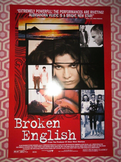 BROKEN ENGLISH US ONE SHEET  ROLLED POSTER GREGORY NICHOLAS 1996