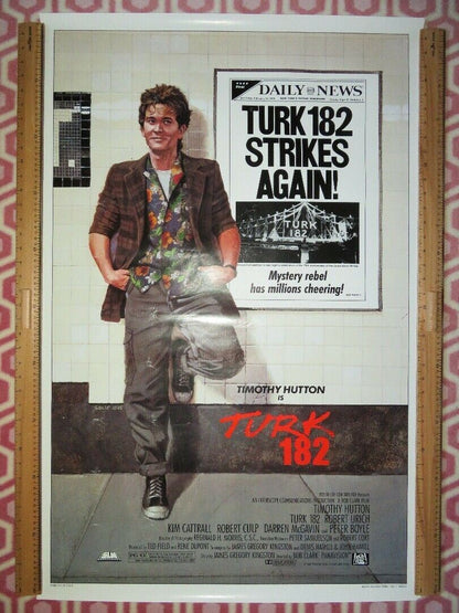 TURK 182 US ONE SHEET ROLLED POSTER TIMOTHY HUTTON KIM CATTRALL 1985