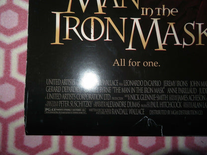 THE MAN IN THE IRON MASK US ONE SHEET  ROLLED POSTER LEONARDO DICAPRIO