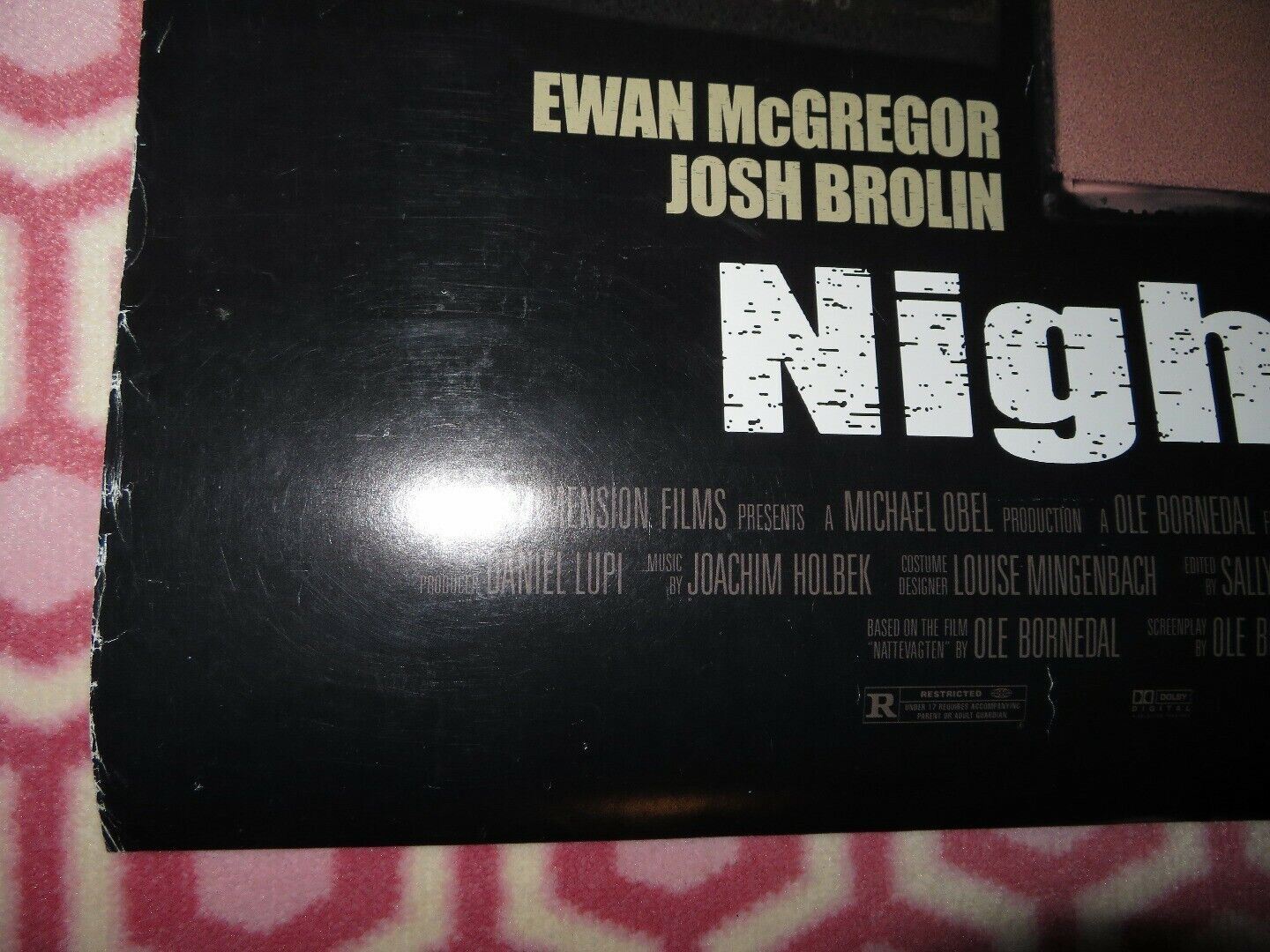 NIGHTWATCH US ONE SHEET  ROLLED POSTER EWAN MCGREGOR JOSH BROLIN 1997