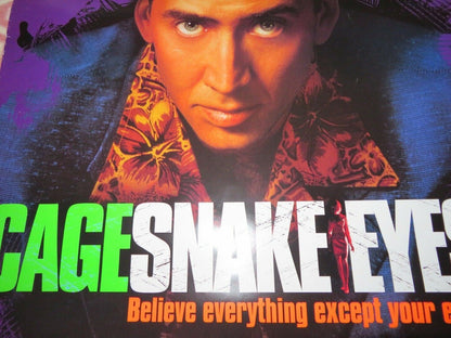 SNAKE EYES US ONE SHEET  ROLLED POSTER NICHOLAS CAGE 1998