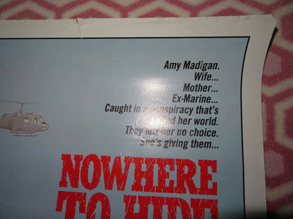 NOWHERE TO HIDE US ONE SHEET  ROLLED POSTER AMY MADIGAN 1987