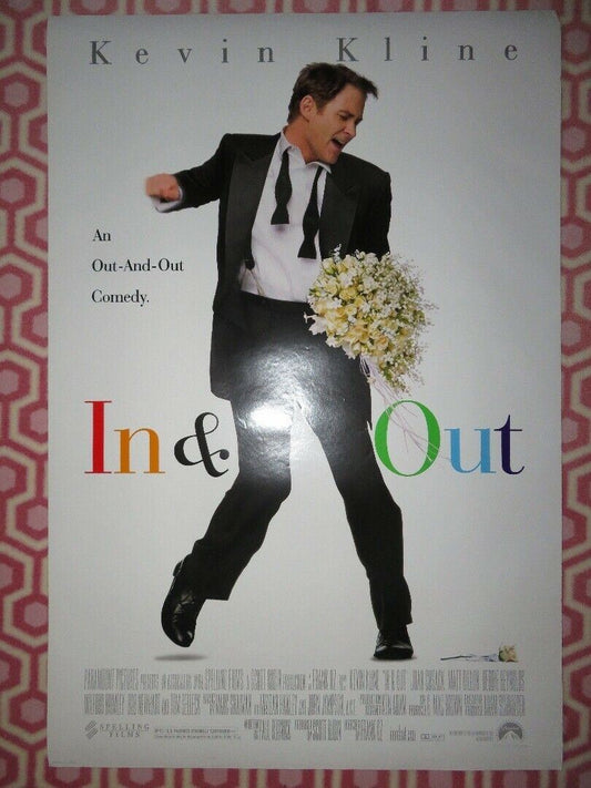 IN & OUT US ONE SHEET  ROLLED POSTER KEVIN KLINE MATT DILLON 1997