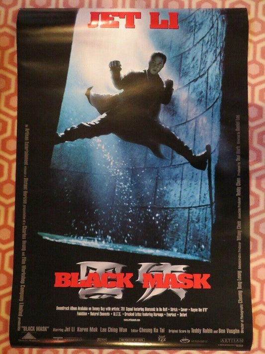 BLACK MASK US ONE SHEET ROLLED POSTER JET LI 1996