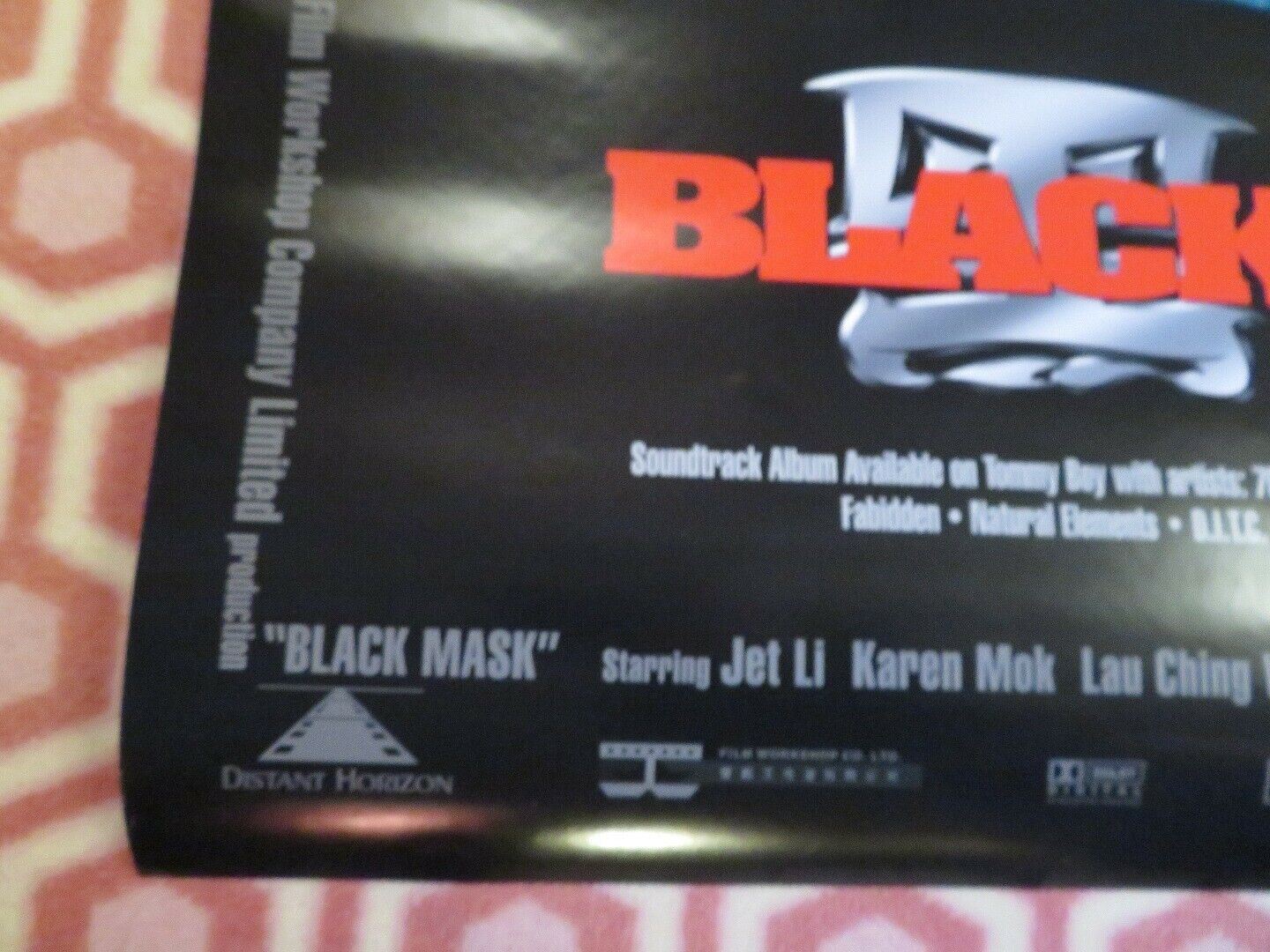 BLACK MASK US ONE SHEET ROLLED POSTER JET LI 1996