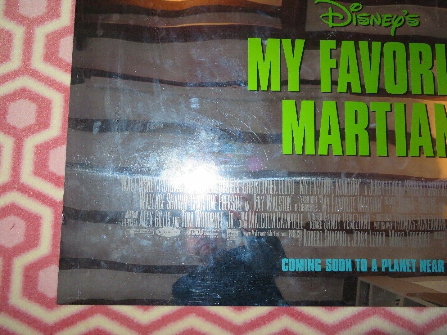 MY FAVOURITE MARTIAN US ONE SHEET  ROLLED POSTER DISNEY C.LLOYD 1999