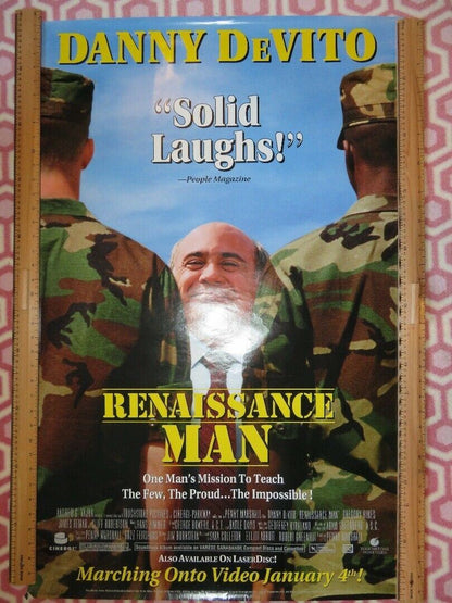 RENAISSANCE MAN US ONE SHEET  ROLLED POSTER DANNY DEVITO 1994