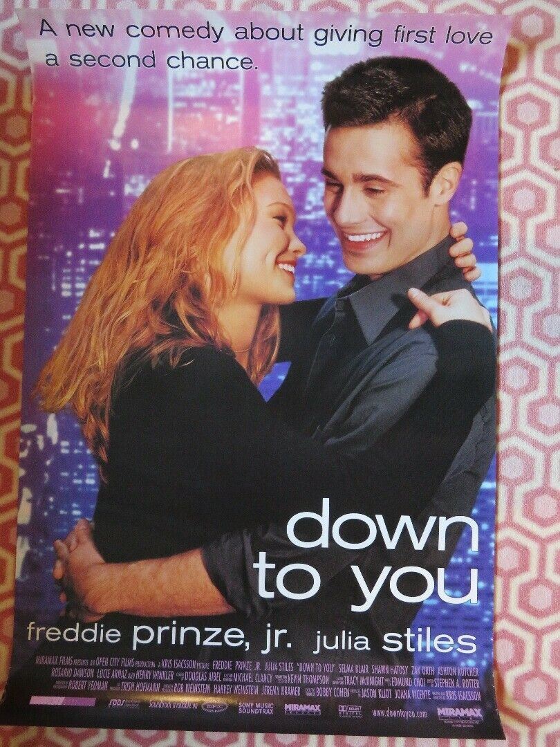 DOWN TO YOU US ONE SHEET  ROLLED POSTER FREDDIE PRINZE JR. 2000