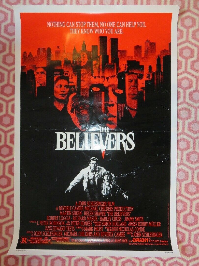 THE BELIEVERS US ONE SHEET ROLLED POSTER MARTIN SHEEN HELEN SHAVER