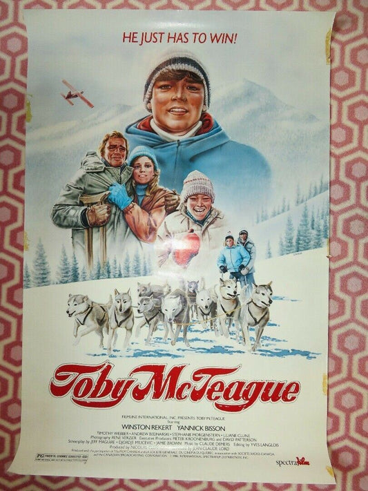 TOBY MCTEAGUE US ONE SHEET  ROLLED POSTER TOM RACK  1986