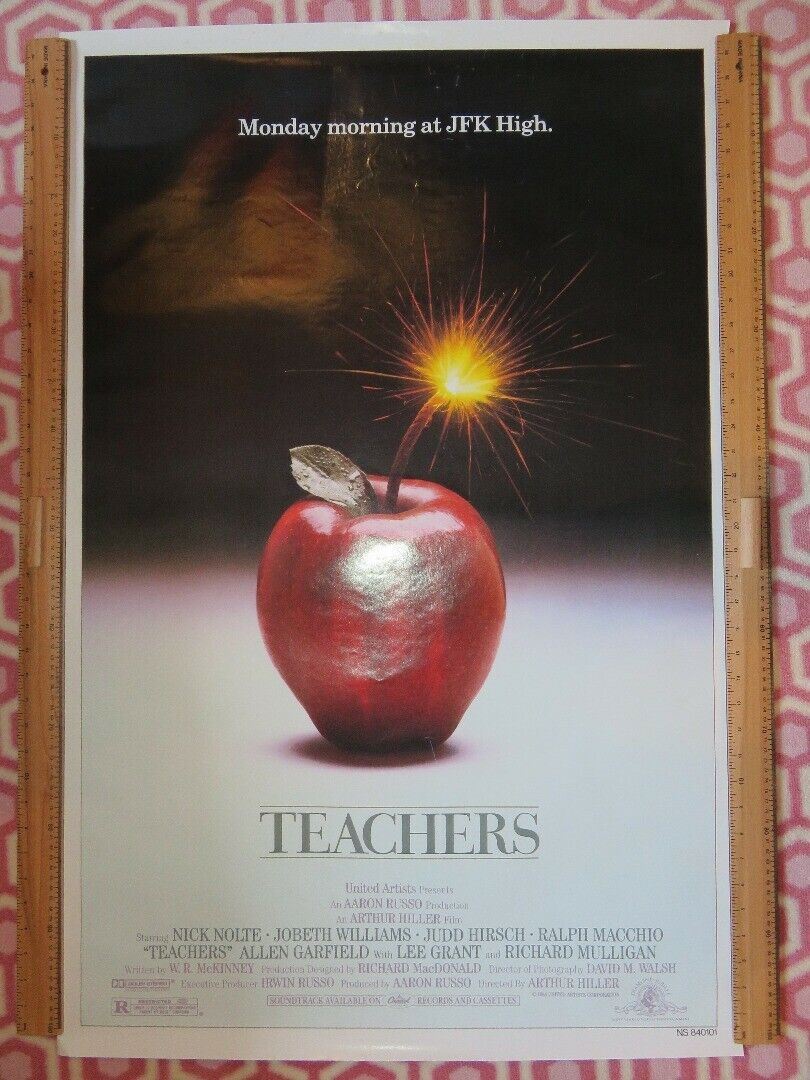 TEACHERS US ONE SHEET ROLLED POSTER NICK NOLTE LEE GRANT 1984