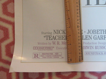 TEACHERS US ONE SHEET ROLLED POSTER NICK NOLTE LEE GRANT 1984