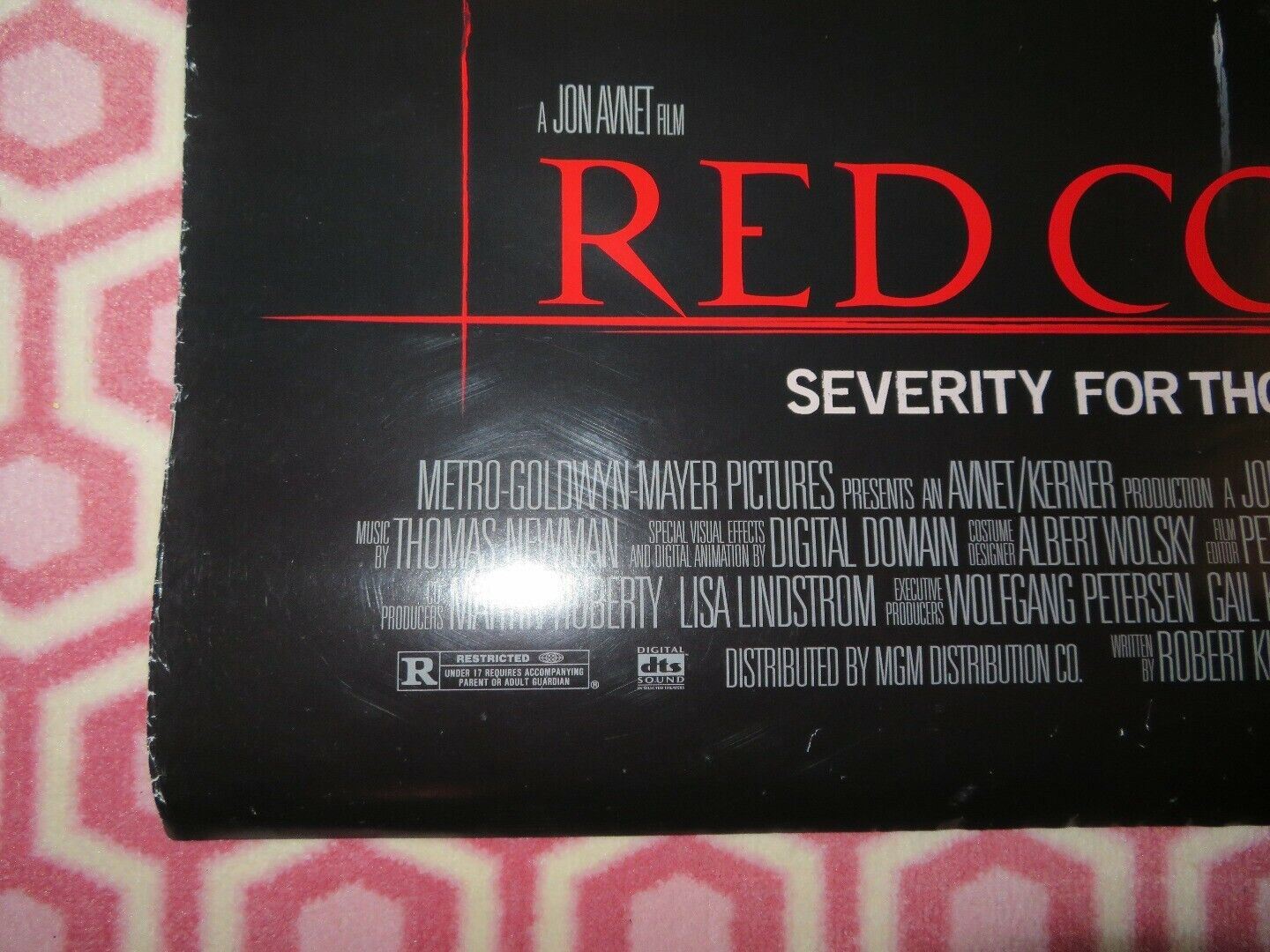 RED CORNER US ONE SHEET ROLLED POSTER RICHARD GERE 1997