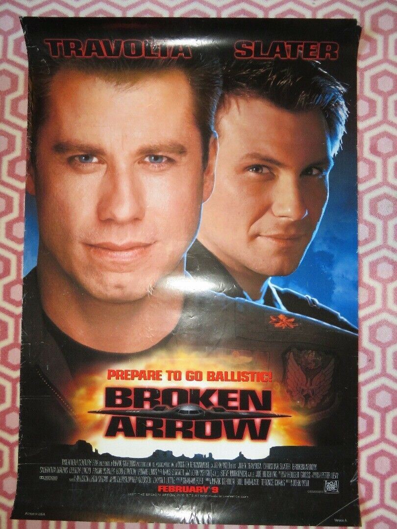 BROKEN ARROW US ONE SHEET ROLLED POSTER VERSION A TRAVOLTA SLATER 1996