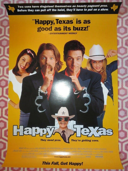 HAPPY TEXAS US ONE SHEET  ROLLED POSTER STEVE ZAHN 1999