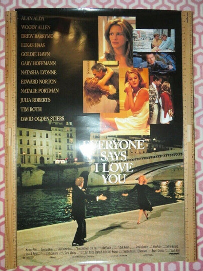 EVERYONE SAYS I LOVE YOU US ONE SHEET ROLLED POSTER WOODY ALLEN 1996