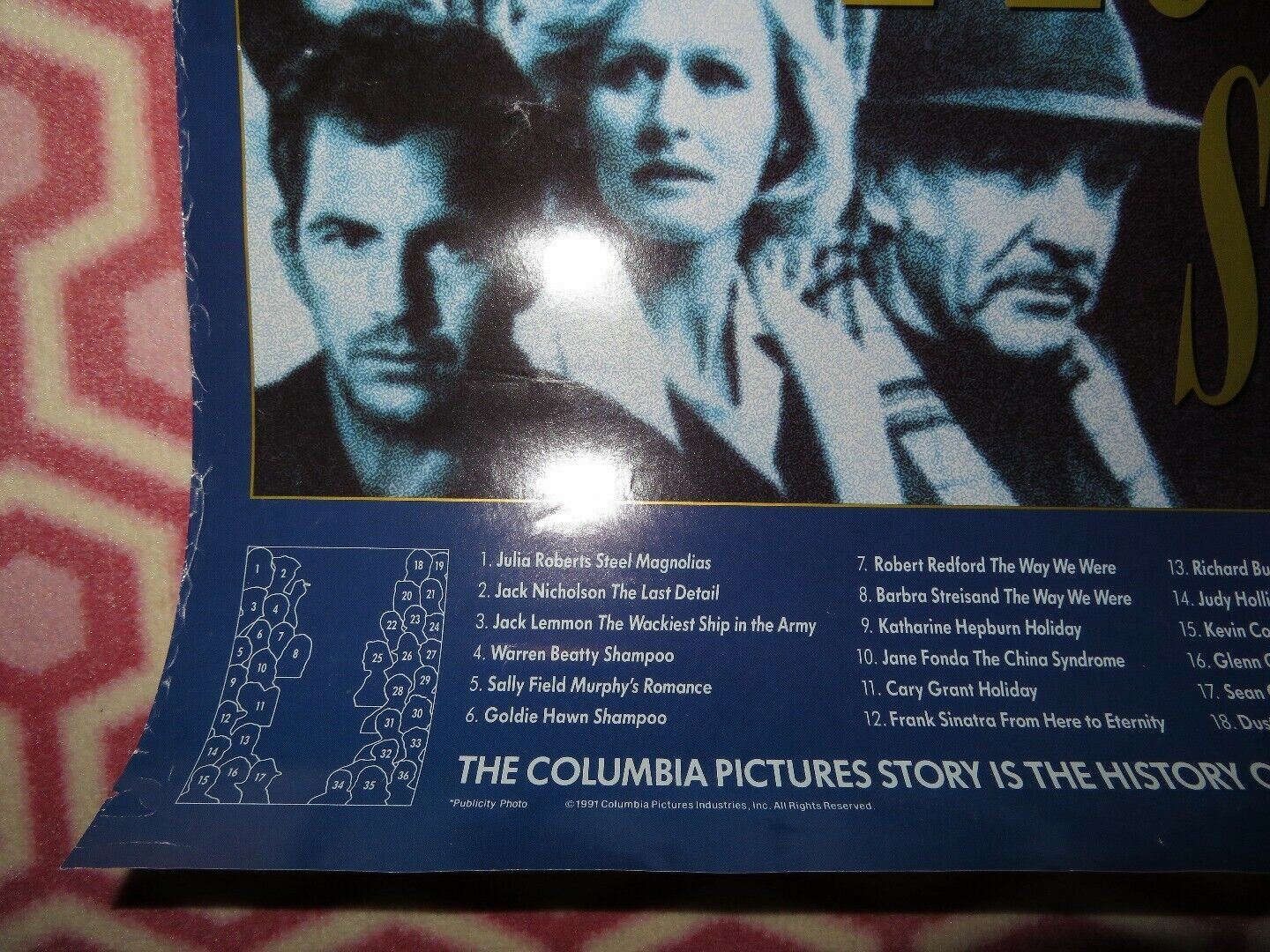 THE COLUMBIA PICTURE STORY US ONE SHEET ROLLED POSTER 1991