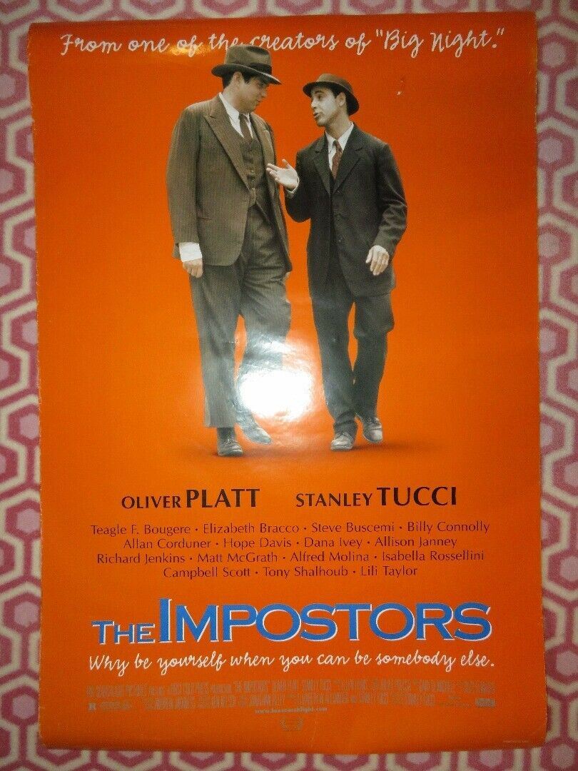 THE IMPOSTORS US ONE SHEET ROLLED POSTER OLIVER PLATT STANLEY TUCCI