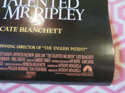 THE TALENTED MR RIPLEY US ONE SHEET ROLLED POSTER MATT DAMON JUDE LAW