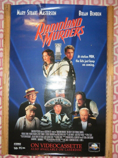 RADIOLAND MURDERS VHS POSTER US ONE SHEET ROLLED POSTER MARY STUART