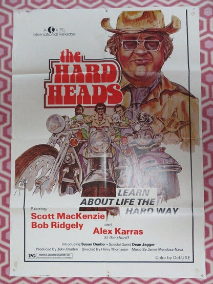 THE HARD HEADS US ONE SHEET  POSTER SCOTT MACKENZIE BOB RIDELY 1974