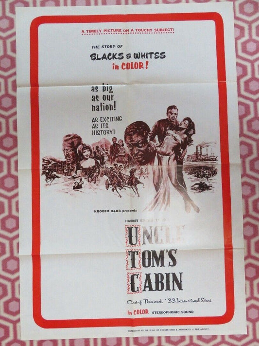 UNCLE TOM'S CABIN US ONE SHEET POSTER HARRIET BEECHER STOWE 1977