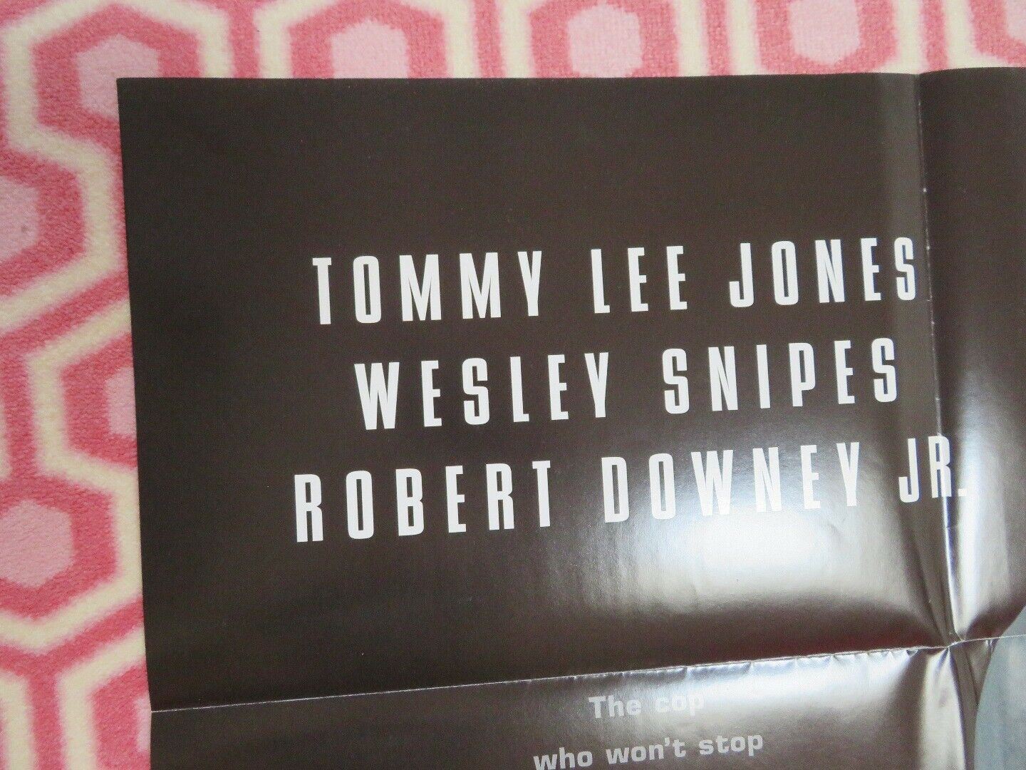 U.S. MARSHALS US ONE SHEET POSTER TOMMY LEE JONES ROBERT DOWNEY JR.