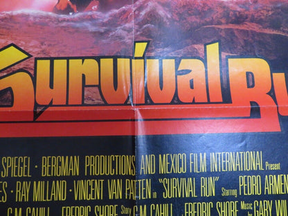 SURVIVAL RUN / SPREE US ONE SHEET  POSTER PETER GRAVES RAY MILLAND