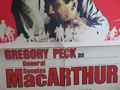 MACARTHUR US ONE SHEET  POSTER GREGORY PECK  ED FLANDERS 1977