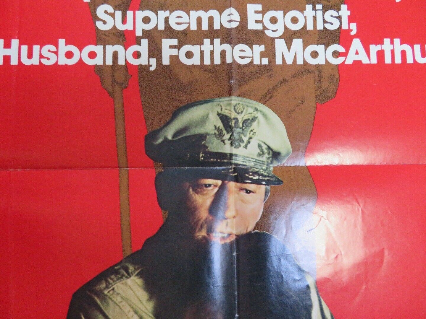 MACARTHUR US ONE SHEET  POSTER GREGORY PECK  ED FLANDERS 1977